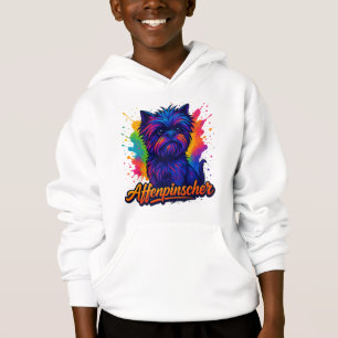 Vibrant Affenpinscher Pop Art Porträtt - Färgstark T Shirt