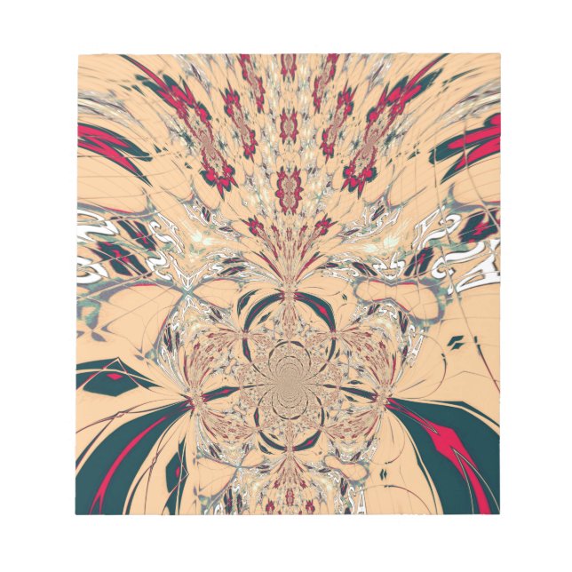 Vibrant African Kaleidoscope: A Peachy Delight Anteckningsblock (Framsida)