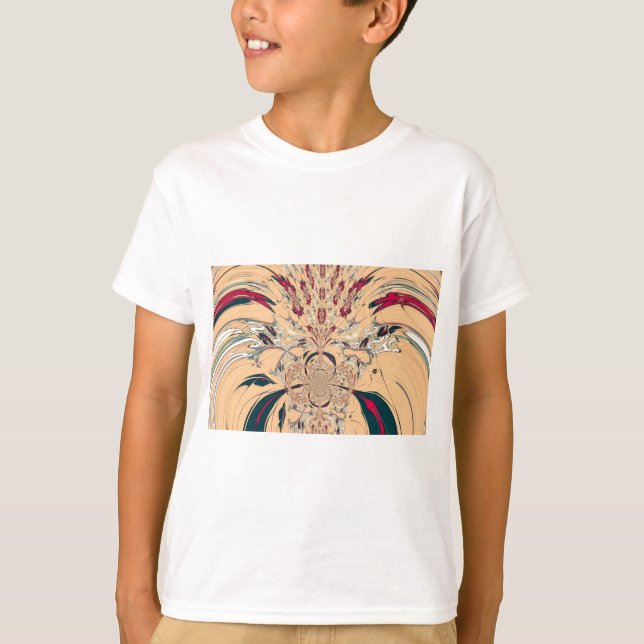Vibrant African Kaleidoscope: A Peachy Delight T-shirt (Framsida)