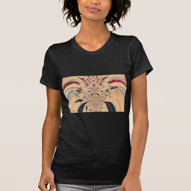 Vibrant African Kaleidoscope: A Peachy Delight T-shirt (Framsida)