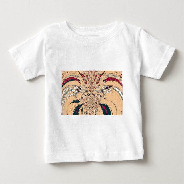 Vibrant African Kaleidoscope: A Peachy Delight Tee Shirt (Framsida)