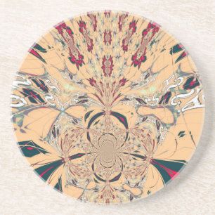 Vibrant African Kaleidoscope: A Peachy Delight Underlägg Sandsten