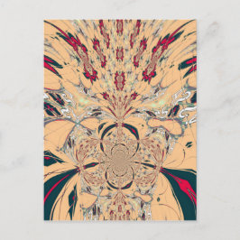 Vibrant African Kaleidoscope: A Peachy Delight Vykort