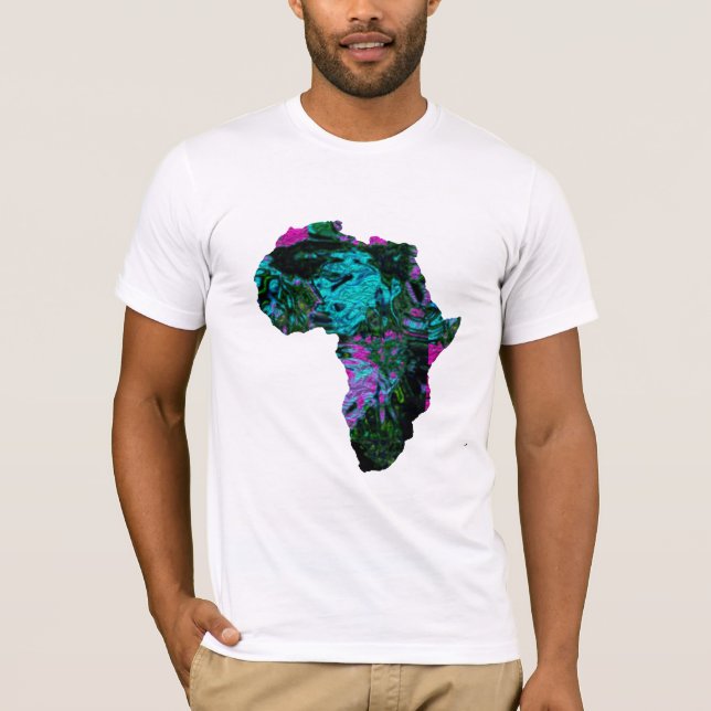 Vibrant African Karta Tee - Explore Diversity! (Framsida)