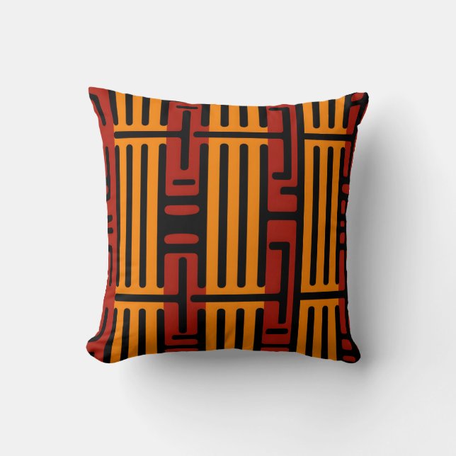 Vibrant African Mönster Kudde (Framsida)