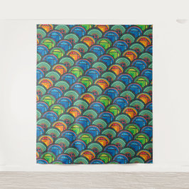 Vibrant afrikansk textilier: Blanda skalor i Mönst