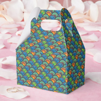 Vibrant afrikansk textilier: Blanda skalor i Mönst Presentaskar