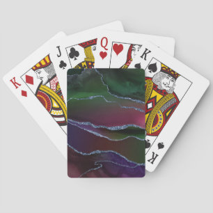 Vibrant Agate   Rosa och Grönt av judisk ton i Rik Casinokort