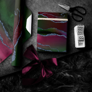 Vibrant Agate   Rosa och Grönt av judisk ton i Rik Presentpapper