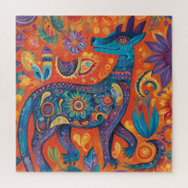 Vibrant Alebrijes-design i traditionell mexikansk Pussel