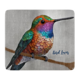 Vibrant Allen’s Hummingbird Painting
