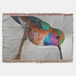 Vibrant Allen’s Hummingbird Painting Filt