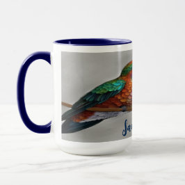 Vibrant Allen’s Hummingbird Painting Mugg