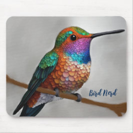 Vibrant Allen’s Hummingbird Painting Musmatta