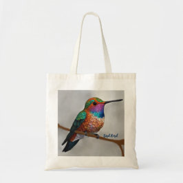 Vibrant Allen’s Hummingbird Painting Tygkasse