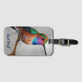 Vibrant Allens Hummingbird Painting Bagagebricka
