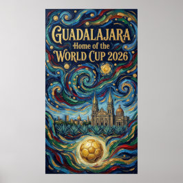 Vibrant and Elegant Guadajalara artwork Poster