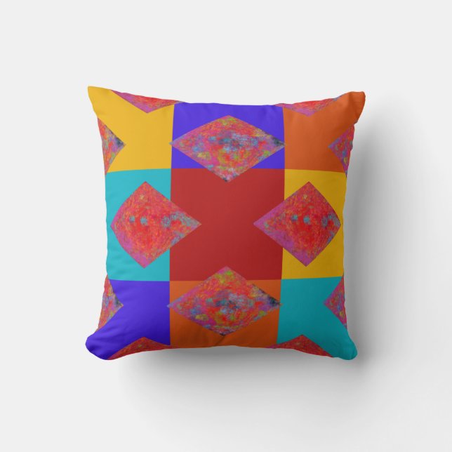 Vibrant Ankara Inspired Mönster | Afrikanska Stil Kudde (Framsida)