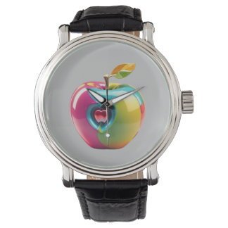 Vibrant Apple Art Armbandsur