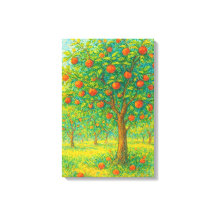 Vibrant Apple Orchard Teckning