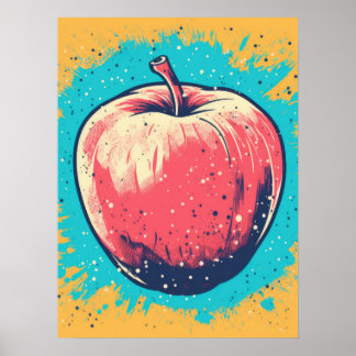 Vibrant Apple Stänk Poster