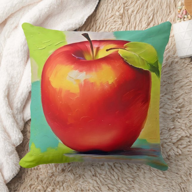 Vibrant Apple still Life Kudde (Filt)
