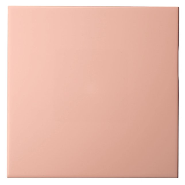 Vibrant Apricot Ceramic Tile. Kakelplatta (Framsidan)