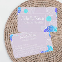 Vibrant Aqua Blue Random Mandala på Rosa