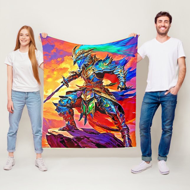 Vibrant Armor Hero Design Fleecefilt (På plats)