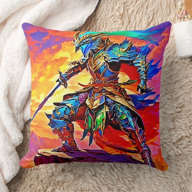 Vibrant Armor Hero Design Kudde (Filt)