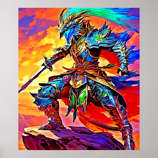 Vibrant Armor Hero Design Poster (Framsidan)