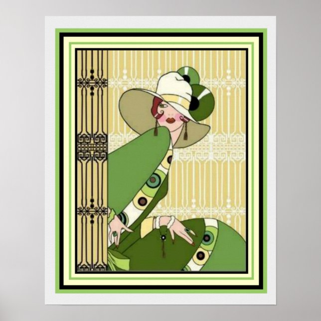 Vibrant Art Deco Mode och 16 x 20 Poster (Framsidan)