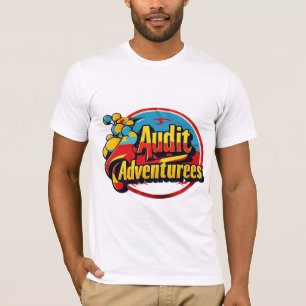 Vibrant Audit Äventyr Typography T-Shirt
