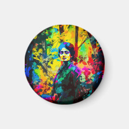 Vibrant Autumn Beauty Magnet