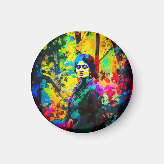 Vibrant Autumn Beauty Magnet (Framsidan)