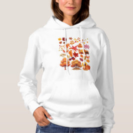 Vibrant Autumn Fall Leaves Clipart Set T Shirt