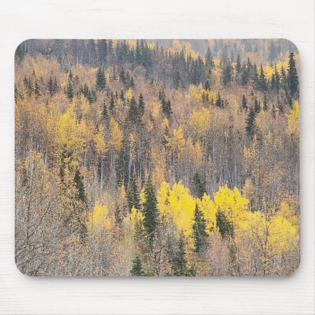 Vibrant Autumn Forest Mousepad Musmatta (Framsidan)