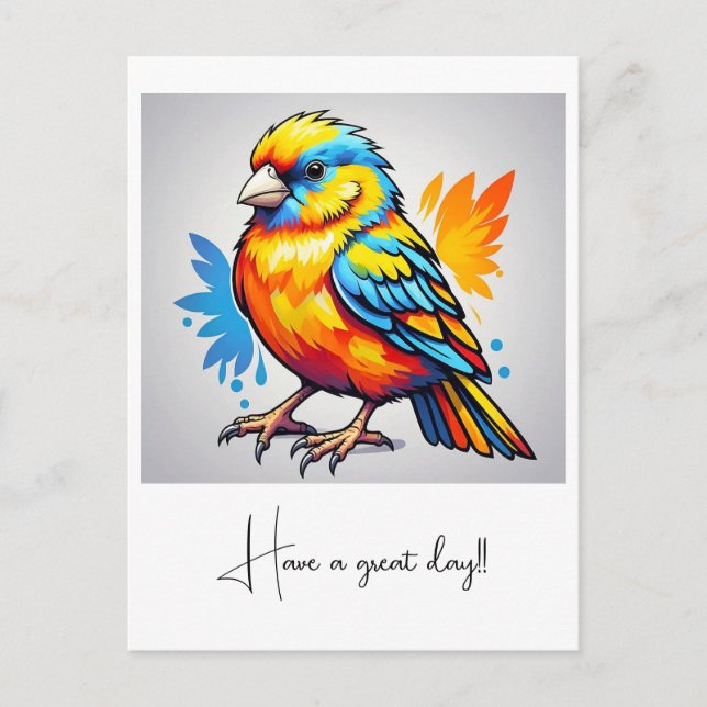 " VIBRANT AVIAN BEAUTY " VYKORT (Framsida)