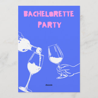 Vibrant Bachelorette Weekend Invitation for Bride Inbjudningar