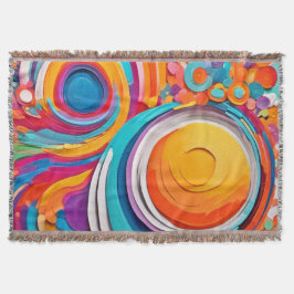 Vibrant Badaist Art Färg Filt