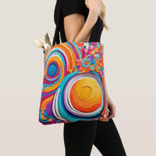 Vibrant Badaist Art Färg Tygkasse
