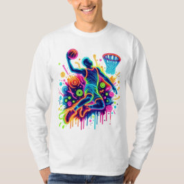 Vibrant Basketball Slam dunk T Shirt