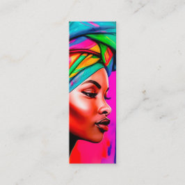 Vibrant Beauty Series 1-bokmärke Mini Visitkort