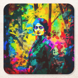 Vibrant Beauty Underlägg Papper Kvadrat