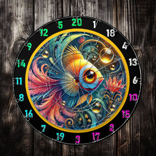 Vibrant Betta Dartboard Roligt Visning Darttavla
