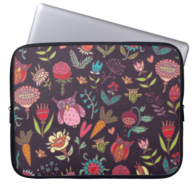 Vibrant Big Flowers-samling Laptop Fodral (Framsidan)