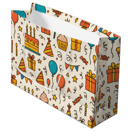 Vibrant Birthday Party Seamless Pattern