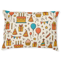 Vibrant Birthday Party Seamless Pattern