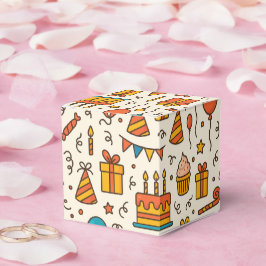 Vibrant Birthday Party Seamless Pattern Presentaskar