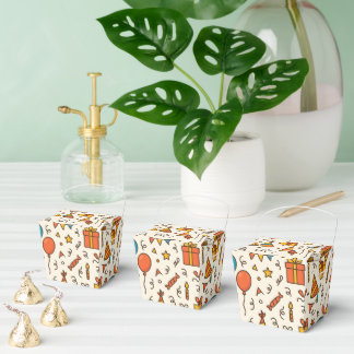 Vibrant Birthday Party Seamless Pattern Presentaskar